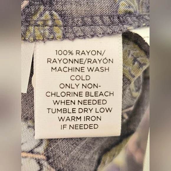 Antique Blue Floral Button-down Dress - Picture 4 of 6